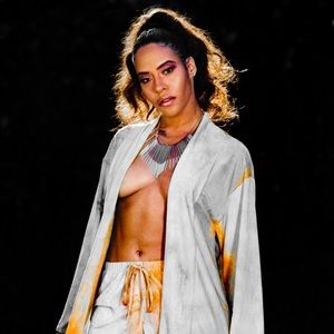 SummersWinter tie dye long coat and shorts